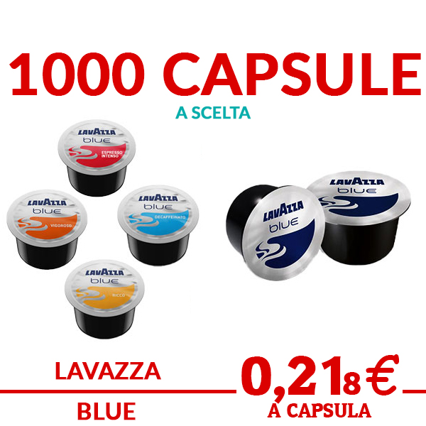 1000 Cápsulas Lavazza Azul - ENVÍO GRATIS