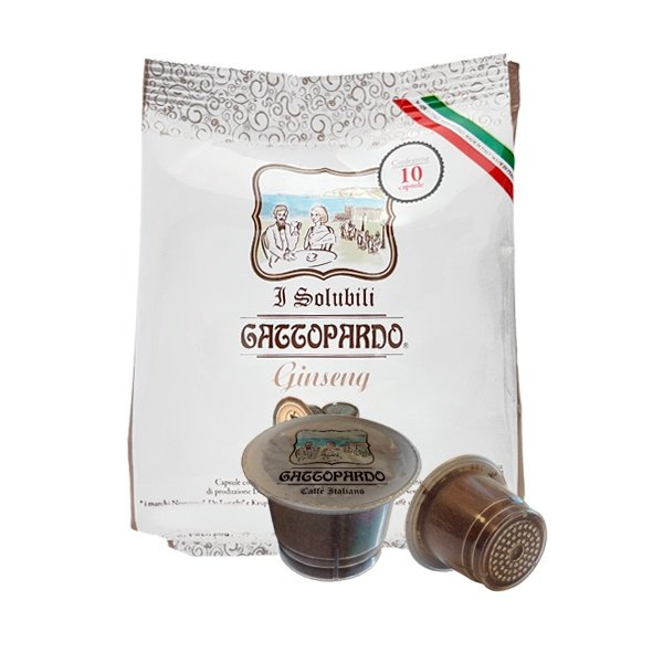 Capsule Compatibili NESPRESSO Gattopardo Ginseng Amaro Free 10pz - Casa del  Caffè