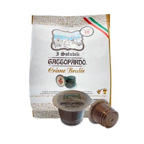 Ingrosso 80 capsule Gattopardo Creme Brulee compatibili Nespresso