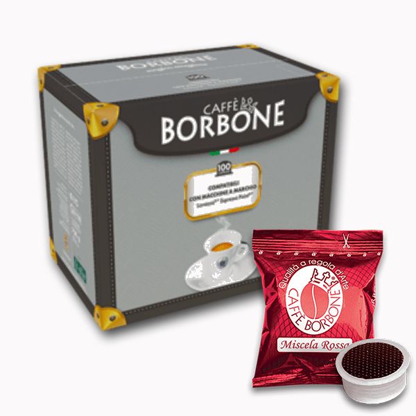 100 cápsulas de café Borbone Red blend compatibles con Espresso Point