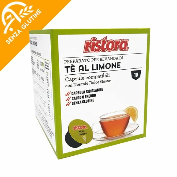 Original Ristora Lemon Tea Capsules for Dolce Gusto Espresso Machine