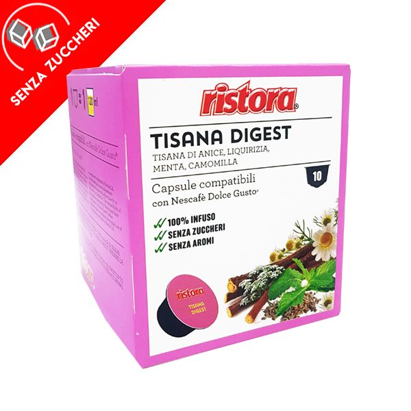 Ingrosso 40 capsule Tisana Relax solubile Ristora compatibile Dolce Gusto