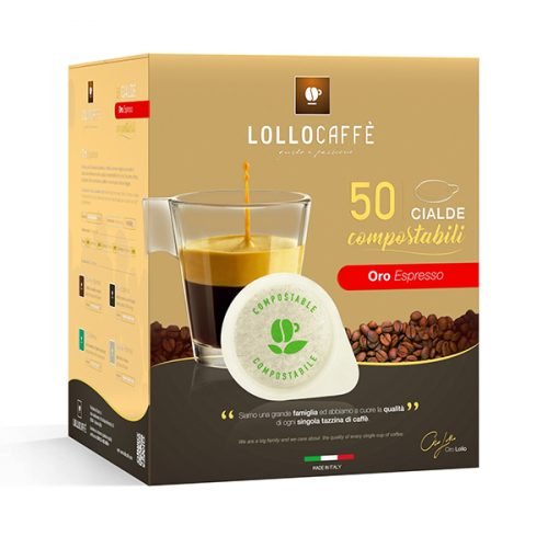 50 Cápsulas Lollo Caffè Mezcla Plata Compatible Dolce Gusto