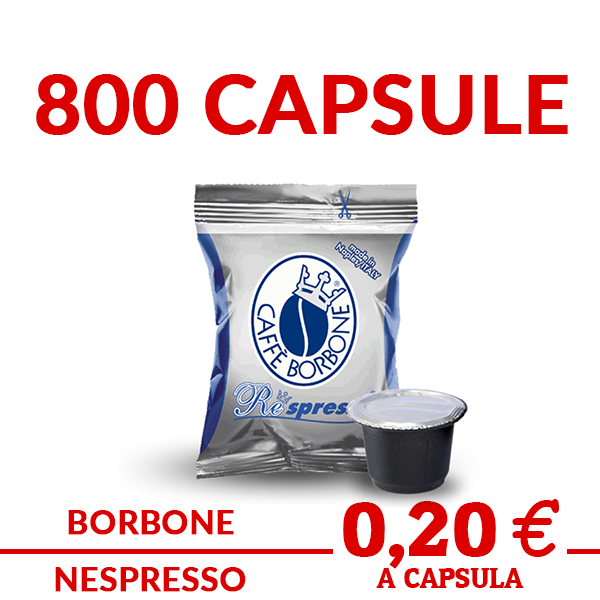 800 capsule borbone compatibili nespresso RESPRESSO BLU