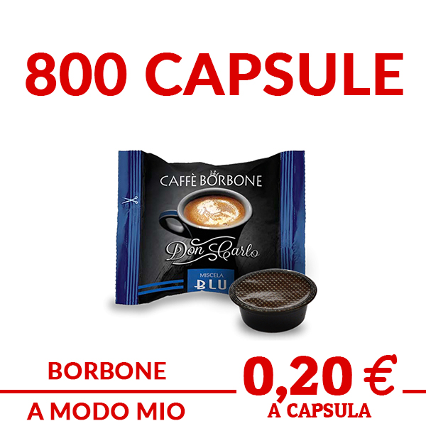 800 capsule borbone compatibili don carlo BLU