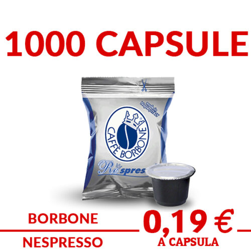 Caffè Borbone Respresso, Miscela Blu - 100 Capsule - Compatibili con le  Macchine ad uso domestico Nespresso : : Alimentari e cura della  casa