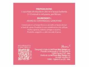 Scopri l'Infuso Snellente: arancio, coriandolo e garofano per stimolare il metabolismo e rinfrescare l’anima. Perfetto per sentirsi leggeri in 10 tazze!